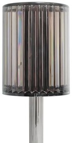 Lampada da tavolo LED ricaricabile a sfioramento SIMPLE, LED 1W 5V, 3000-6000K, batteria 2400 mAh, colore fumé