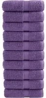 Salviette Premium 10 pz Viola 30x30 cm 600 g/m 100% Cotone 137349