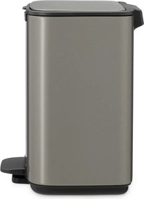Cestino per la spazzatura grigio in acciaio con pedale 4 l Bo – Brabantia