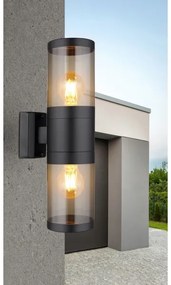 Globo 32014-2BS - Applique da esterno XELOO 2xE27/60W/230V IP44