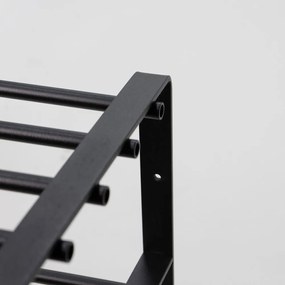 Scarpiera nera in metallo Rex - Spinder Design