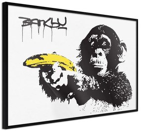 Poster  Banksy: Banana Gun I  Cornice Quadri Cornice nera, Larghezza x Altezza Home decor 30x20