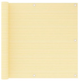 Schermo Frangivista Per Balcone Beige 90x500 Cm İn Hdpe /