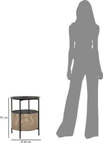 Tavolino rotondo in metallo ø 40 cm Osaka – Mauro Ferretti