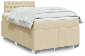Giroletto A Molle Con Materasso Crema 120x200 Cm İn Tessuto /