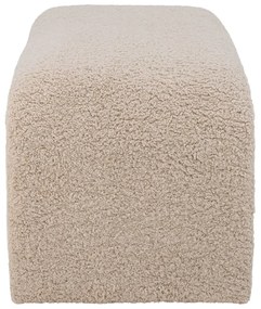 Panca crema in tessuto bouclé Bobbie - Bloomingville