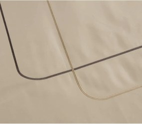 Set copripiumino e federa beige in cotone renforcé per letto matrimoniale ed esteso con lenzuolo incluso/6 pezzi 240x220 cm Calm of Lines – Mila Home Luxury