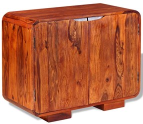 Credenza in legno massello di sheesham 75x35x60 cm