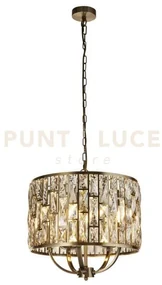 Ciondolo bijou 5lt - metallo ottone anticato e bicchiere di champagne