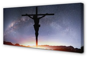 Quadro su tela Crocifisso Gesù Paradiso 100x50 cm