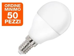 Lampada LED E14 8,5W a Sfera110lm/W - MINIMO 50 PEZZI - pack Colore  Bianco Naturale 4.000K