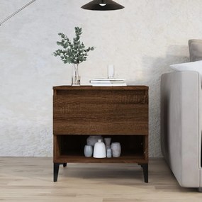 Tavolino Rovere Marrone 50x46x50 Cm İn Legno Multistrato /