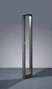 Reno palo led 4,5w 450lm, 3000k rettangolare antracite h100cm ip54