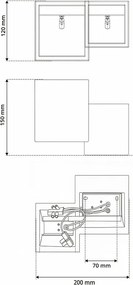 Applique da Parete 2xG9 PARALLEL 2 in Gesso Pitturabile