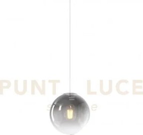 Sospensione 1 luce attacco e27 in vetro big eclipse d20cm fume roso...
