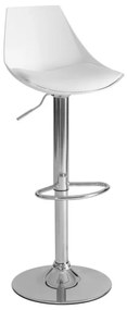 Sgabelli da bar bianchi ad altezza regolabile in similpelle in set di 2 (altezza seduta 56,5 cm) - Casa Selección