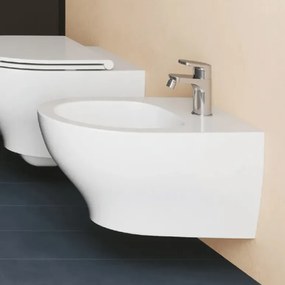 Bidet Sospeso Azzurra Ceramica "Pratica" Bianco Lucido