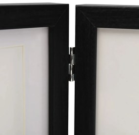 Cornici Portafoto a Libro Nero 28x18 cm+2x(13x18 cm)