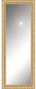 Specchio rettangolare in legno oro 125 x 40 cm