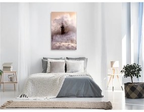 Quadro Storm (1 Part) Vertical  Colore Grigio, Dimensioni e Misure 60x90