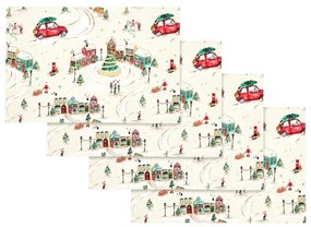 Tovagliette in set in cotone 4 pz 30x46 cm Christmas Town – Catherine Lansfield