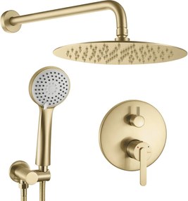 Set doccia da incasso Rea Ontario Brush Gold + BOX