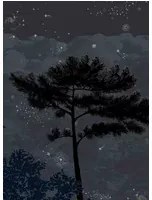 Isidore Leroy Carta da parati panoramica Eclipse Nocturne - Panel A