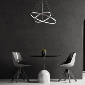 Lampadario LED a sospensione con filo LEA LED/35W/230V 4000K diametro 60 cm cromo