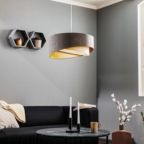 Maco Design Lampada a sospensione Vivien, tricolore, grigio/bianco/oro