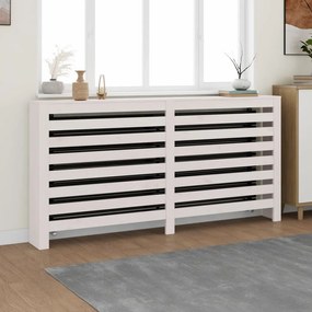 Copertura Termosifone Bianca 169x19x84 Cm Legno Massello Pino /