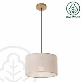 Lampadario a cavo ANTONIO 1xE27/60W/230V rovere