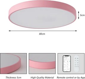 Brilagi-LED Lampada dimmerabile POOL SMART LED/100W/230V 80 cm Wi-Fi Tuya+telecomando rosa