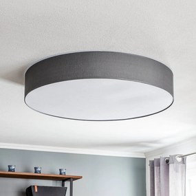 TK Lighting Plafoniera Rondo, grigio Ø 80 cm