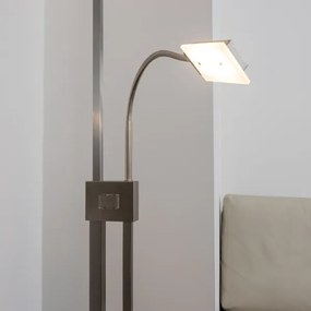 Eglo 33182 -Lampada da terra dimmerabile a LED SOLANO 1xLED/26W/230V+1xLED/3,2W cromo