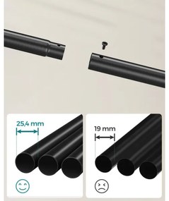 Appendiabiti mobile LINEA nero