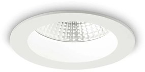 Faretto A Incasso Basic Fi Alluminio Bianco Led 10W 3000K Luce Calda