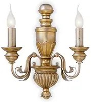 Applique Classica Firenze Materie Plastiche Oro 2 Luci E14