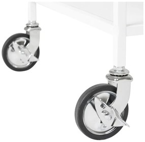 Tavolino da servizio in metallo su ruote 40x68 cm Vita – House Nordic