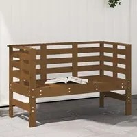 Panca da Giardino Miele 111,5x53x71 cm Legno Massello di Pino 825138