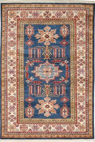 Kazak Tappeto orientale 100 x 150 Blu (Pakistan) Annodato A Mano