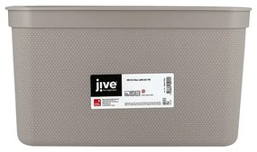 Scatola di plastica con coperchio Deco - Rotho