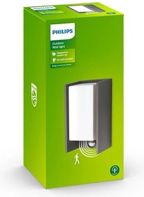 Philips - Applique da esterno con sensore BRIDGE 1xE27/15W/230V IP44