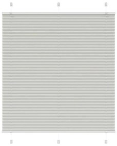 Tenda Plissettata Grigio Chiaro 120x100 Cm Larghezza Tessuto /