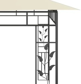 Gazebo con Zanzariera 6x3x2,73 m Crema