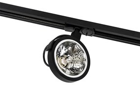 Sistema a binario con 5 faretti neri monofase - Go