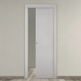 Porta scorrevole Clean grigio L 80 x H 210 cm reversibile