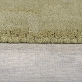 Tappeto rotondo in lana color kaki tessuto a mano ø 160 cm Mesmerise Sage - Flair Rugs