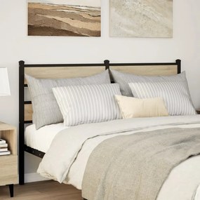 Testiera Rovere Sonoma 150 Cm İn Ferro E Legno Multistrato /