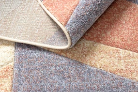 Tappeto FEEL 5673/17931 a spina di pesce beige/terracotta/violet