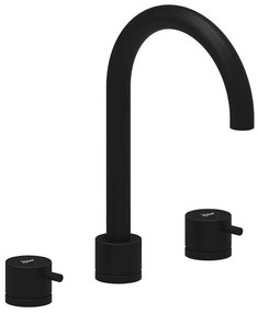 Rubinetto per lavabo TAYRONA nero verniciato opaco HUBER H 26 cm